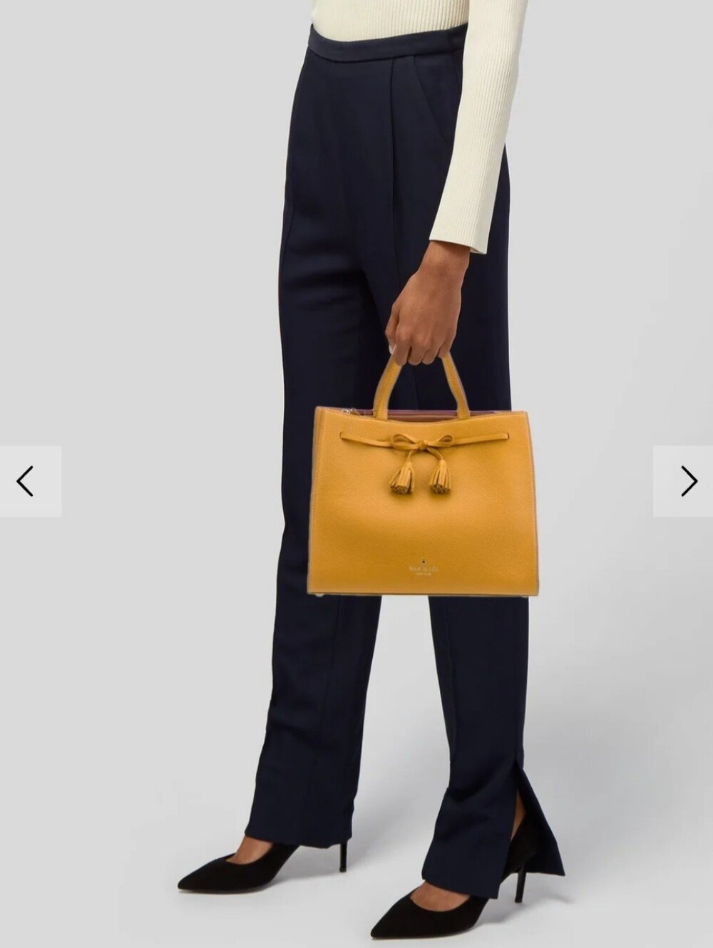 Kate Spade New York Hayes Street Leather Isobel in Saffron - Picture 13 of 14